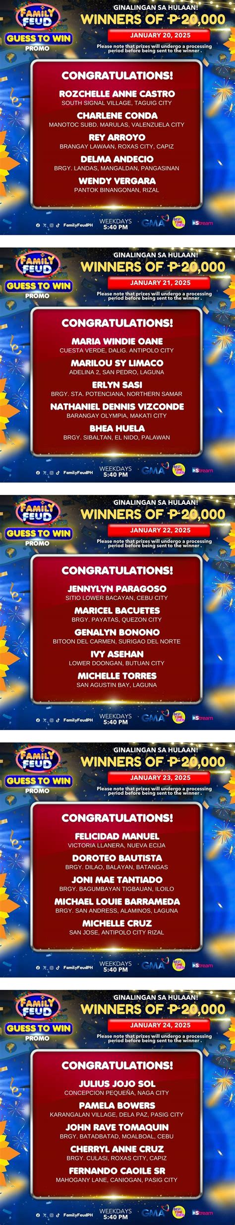 guess to win promo family feud|Family Feud: Message from 'Guess To Win Promo' winners .